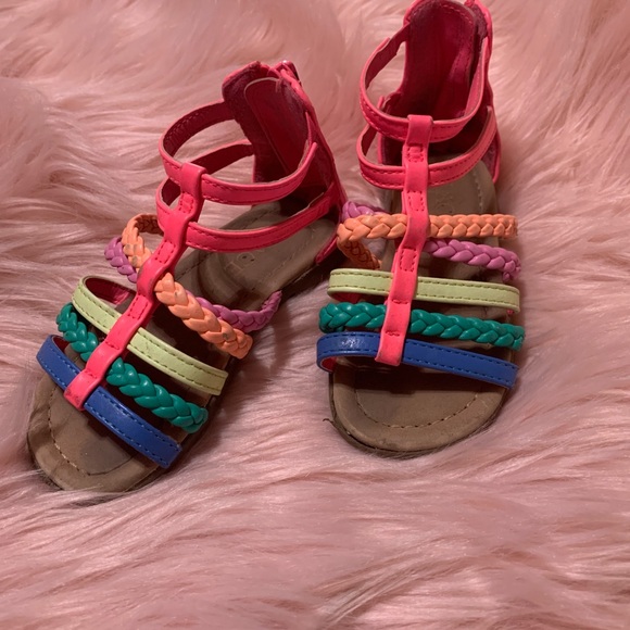 Toddler girls gladiators sandals size 6, flip flops 2 pairs - Picture 6 of 7